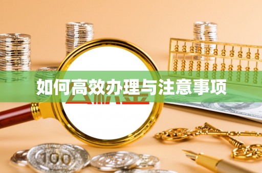 应县如何高效办理与注意事项