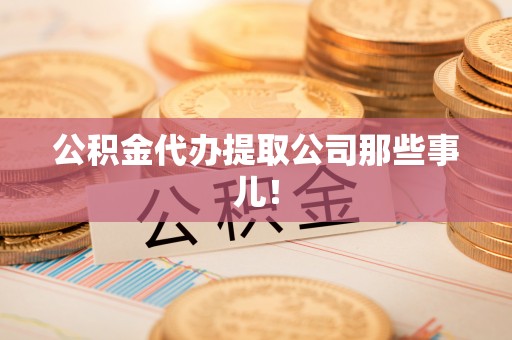 应县公积金代办提取公司那些事儿！
