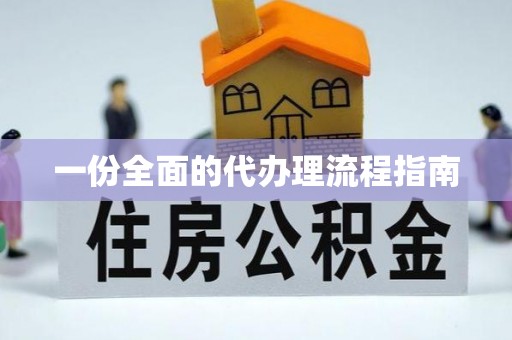 应县一份全面的代办理流程指南